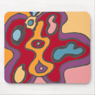 Red Flutterfly Mousepad