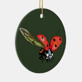 Red Flying Ladybird Keramik Ornament (Rechts)
