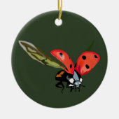 Red Flying Ladybird Keramik Ornament (Vorne)