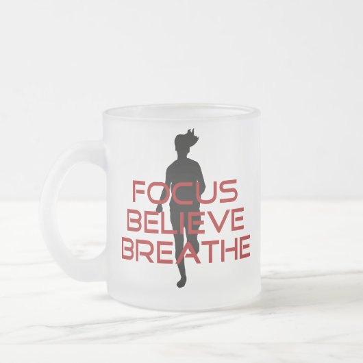 Red Focus Glaube Breathe Mattglastasse (Links)