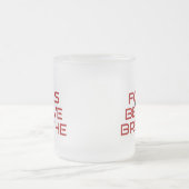 Red Focus Glaube Breathe Mattglastasse (Mittel)