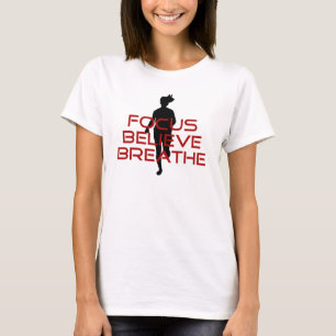 Red Focus Glaube Breathe T-Shirt