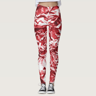 Red Foil #1 Leggings