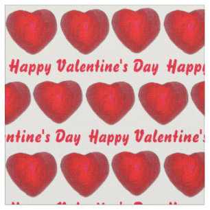 Red Foil Chocolate Heart Hearts Valentinstag Stoff