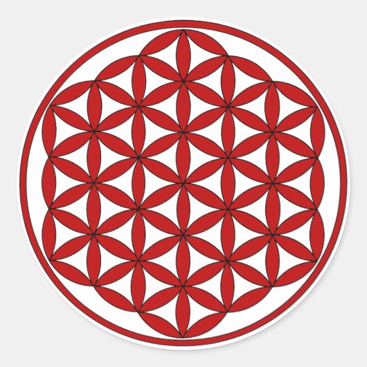 Red FOL Runder Aufkleber (Vorderseite)