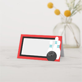 Red Folding Bowling Label oder Platzkarten