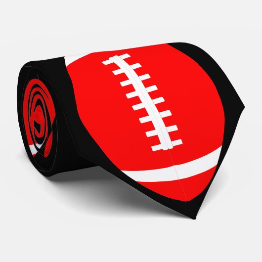 Red Football Coach oder Player Formales Party oder Krawatte (Gerollt)