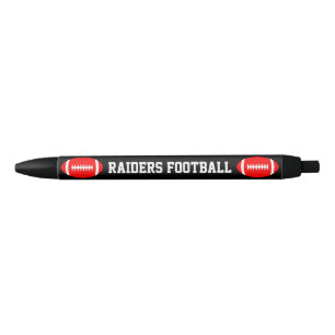Red Football Custom Team Name oder Text Coach's Pe Kugelschreiber