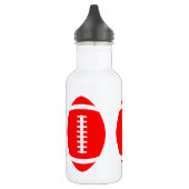 Red Football Flasche für Fußballspieler oder Fans Edelstahlflasche (Links)