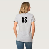 Red Football Jersey mit benutzerdefiniertem Teamna T-Shirt (Rückseite Vollansicht)