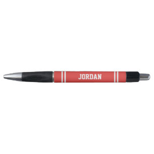 Red Football Jersey mit Individuelle Name Kugelschreiber