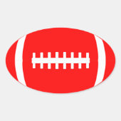 Red Football Sticker (Vorderseite)