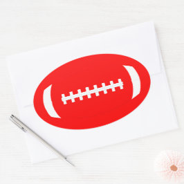 Red Football Sticker