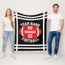 Red Football Team Name Spielerposition und -nummer