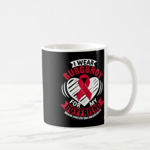 Red for Boyfriend Brain Aneurysm Awareness Graphic Kaffeetasse