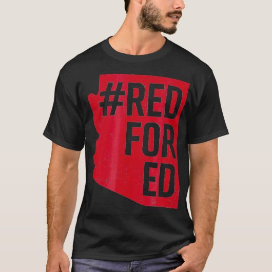 Red For Ed Arizona Teacher Protest Tshirt Redfor (Vorderseite)