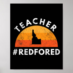 Red for Ed Idaho Public Bildung 3 Poster