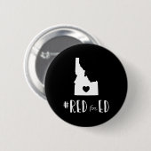 Red for Ed Idaho Public Bildung 9 Button (Vorne & Hinten)