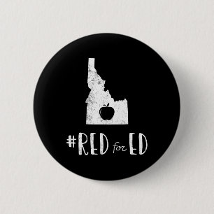 Red for Ed Idaho Public Bildung Button