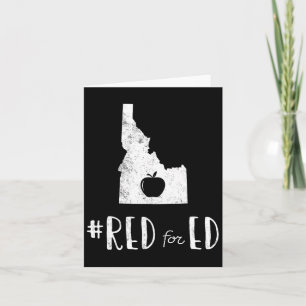 Red for Ed Idaho Public Bildung Karte