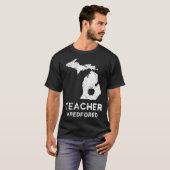 Red for Ed Michigan Teacher Public Bildung T-Shirt (Vorne ganz)