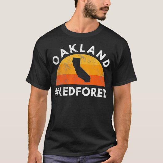 Red for Ed Oakland California Lehrer Public Ed T-Shirt (Vorderseite)