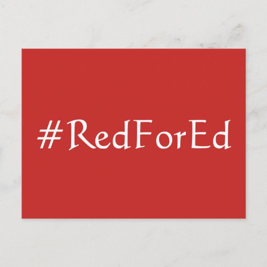 Red for Ed Postkarte (Vorderseite)