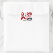 Red for Red Ribbon Week Runder Aufkleber (Tasche)