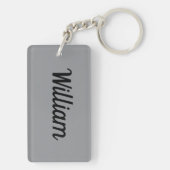 Red Formula Racing Car  Schlüsselanhänger (Rückseite)