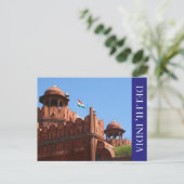 Red Fort Delhi Postkarte (Stehend Vorderseite)