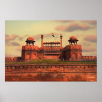 Red Fort in Delhi, Indien während eines schönen So