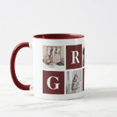 Red Foto Collage Personalisierte Fehler für Oma Tasse (Links)