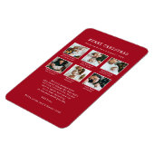Red Foto Holiday Magnet (Linke Seite)