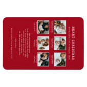 Red Foto Holiday Magnet (Horizontal)