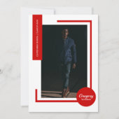 Red Foto Ultra Modern Foto Abschluss laden ein (Vorderseite)