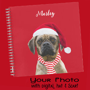 Red Foto Weihnachtsgeschenk für Haustiere Liebhabe Notizblock