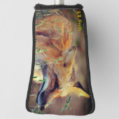 Red Fox Animal Golf Putter Cover Headcover (Rotieren 90)