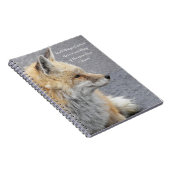 Red Fox Aristoteles Philosophisches Zitat Notizblock (Rechte Seite)