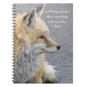 Red Fox Aristoteles Philosophisches Zitat Notizblock (Vorderseite)
