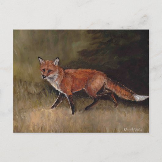 Red Fox Art Postcard Postkarte (Vorderseite)