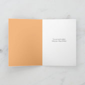 Red Fox auf Aquamarin von Redhead Birthday Karte (Innenseite)