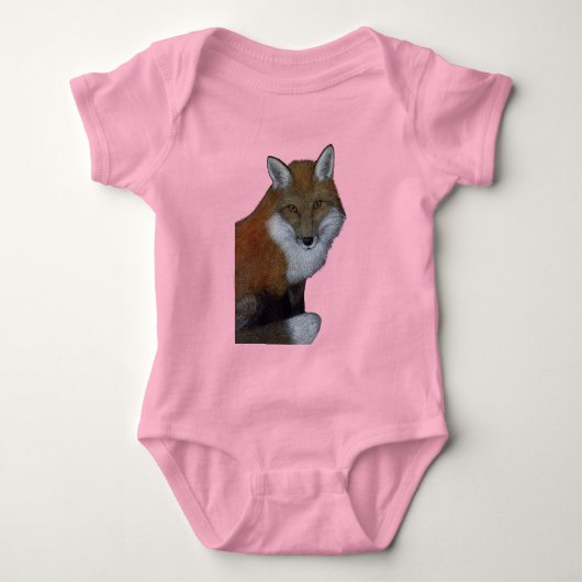 Red Fox Baby Strampler (Vorderseite)