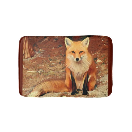 Red Fox Badematte (Vorderseite)