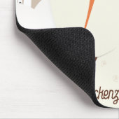 Red Fox Birch Tree Winter Woodland Mousepad (Ecke)