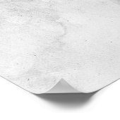 Red Fox Black and White Watercolor 01 Poster (Ecke)