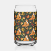 Red Fox Blätter Acorns Green Dosenglas (Links)