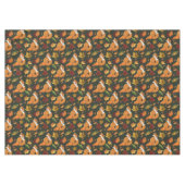 Red Fox Blätter Acorns Green Tischdecke (Vorderseite (Horizontal))