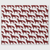Red Fox Buffalo Kariert für Weihnachtswrapping Pap Geschenkpapier (Flach)