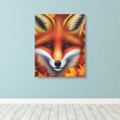 Red Fox Canvas Print Leinwanddruck (Insitu (Holzboden))