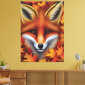Red Fox Canvas Print Leinwanddruck (Insitu (Wohnzimmer))